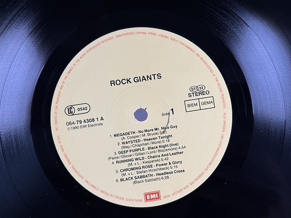 Rock Giants (Megadeath, Black Sabbath, Scorpions, Deep Purple