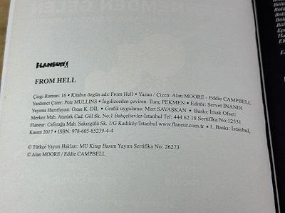 From Hell Cehennemden Gelen - Alan Moore & Eddie Campbell