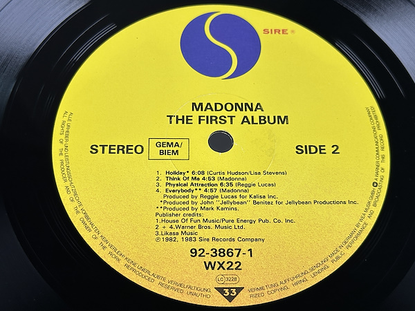 Madonna - The First Album - 1983 Almanya - LP-Dunundunyasi.com