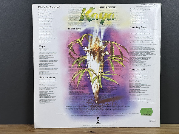 Bob Marley & The Wailers - Kaya - 1978 Almanya - LP-Dunundunyasi