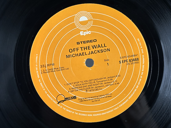 Michael Jackson - Off The Wall - 1979 İngiltere - LP-Dunundunyasi