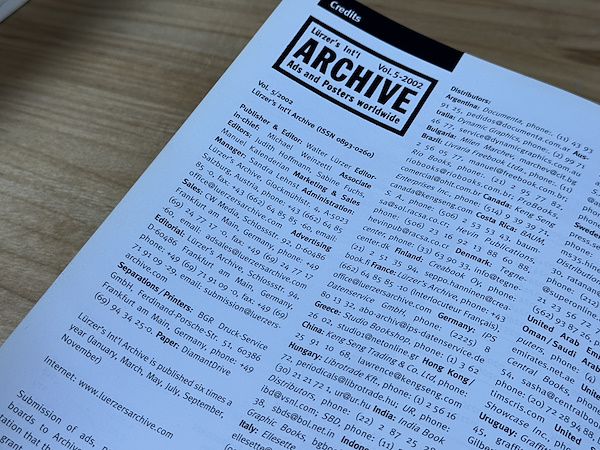 Lürzer's Int'l Archive - Walter Lürzer - Lürzer's Archive - 2001
