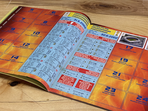 Panini 2002 FIFA World Cup Korea Japan Resmi Sticker Albümü