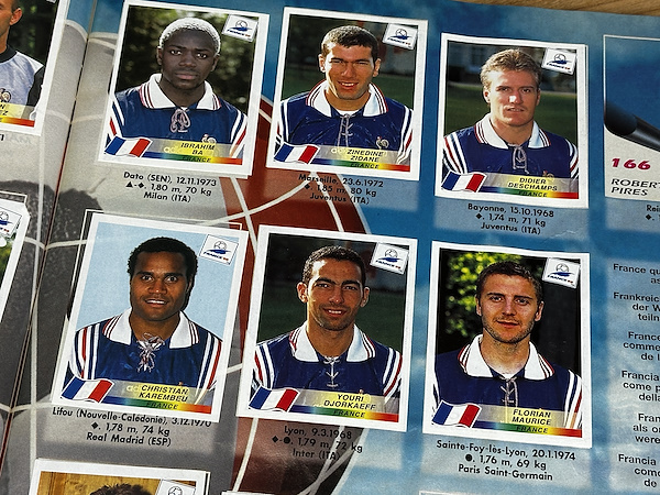 #WORLDCUP#1998#France98#フランス大会テレカ4枚セット額入 Panini FIFA World Cup France 98 Resmi Sticker Albümü - Kısmen Dolu