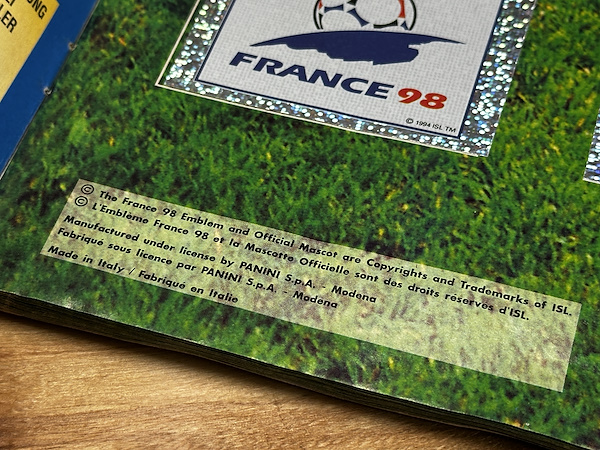Panini FIFA World Cup France 98 Resmi Sticker Albümü - Kısmen Dolu