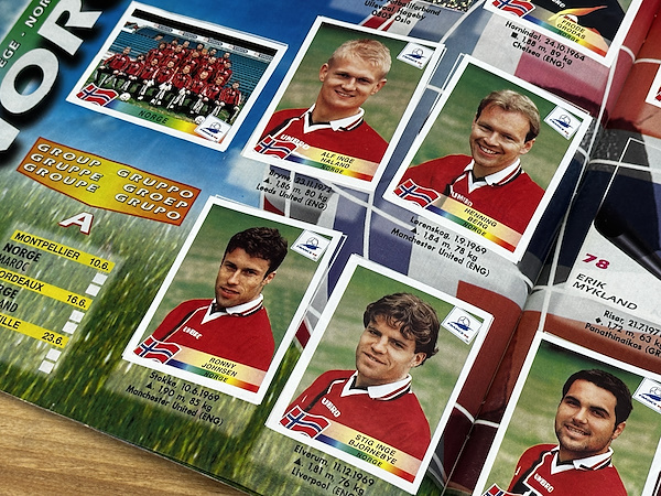 #WORLDCUP#1998#France98#フランス大会テレカ4枚セット額入 Panini FIFA World Cup France 98 Resmi Sticker Albümü - Kısmen Dolu