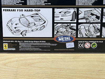Ferrari F50 Hard-Top - Bburago Gold Collection İtalyan Üretim - 1