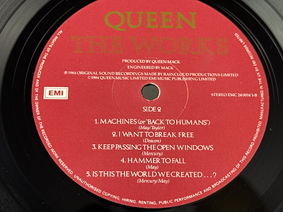 Queen - The Works - 1984 İngiltere - LP-Dunundunyasi.com - İngiliz