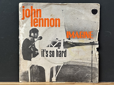 John Lennon - Imagine / It's So Hard - 1971 Fransa - Single