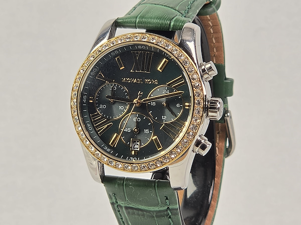 MK様 Michael Kors - MK-7303 - Paslanmaz Çelik Kasa - Stras Taşlı