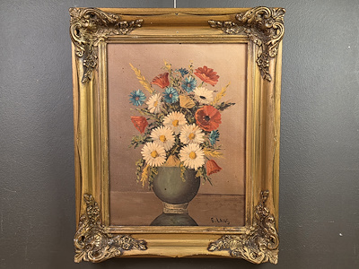 E. Lang imzalı tablo — Yağlı Boya, 42×52 cm, 4.000 TL müzayede satışı