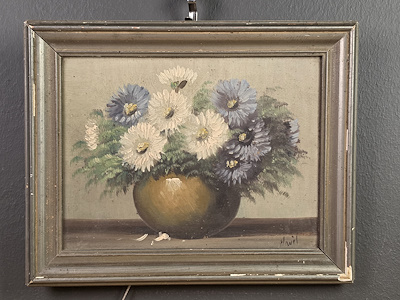 Duralit Üzerine imzalı tablo — Yağlı Boya, 29×24 cm, 700 TL müzayede satışı