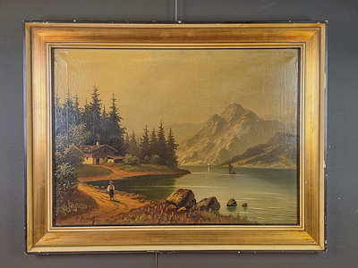 K. Bodeck imzalı tablo — Yağlı Boya, 78×60 cm, 5.000 TL müzayede satışı