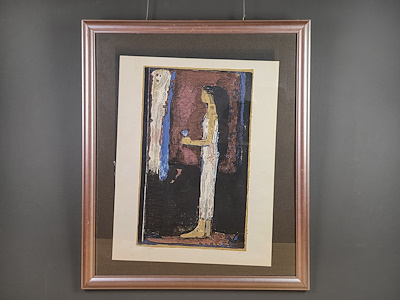 İmzalı Ve imzalı tablo — Baskı, 55×65 cm, 4.000 TL müzayede satışı