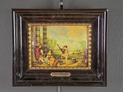 Fransız Üretim Watteau imzalı tablo — 21×17 cm, 3.500 TL müzayede satışı