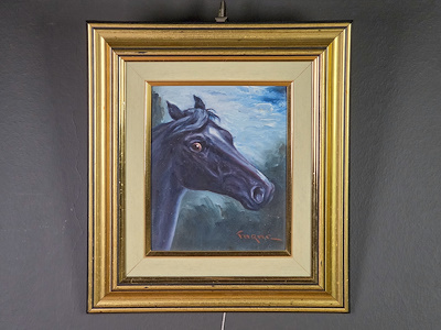 Faraj imzalı tablo — Yağlı Boya, 33×30 cm, 1.100 TL müzayede satışı