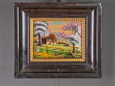 F. J. Carmona imzalı tablo — 15×13 cm, 1.800 TL müzayede satışı