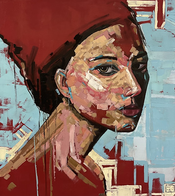 Mehmet Tekin imzalı tablo — Yağlı Boya, 90×80 cm, 10.000 TL müzayede satışı