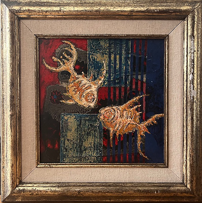 Uğur Çalışkan imzalı tablo — Yağlı Boya, 20×25 cm, 3.000 TL müzayede satışı