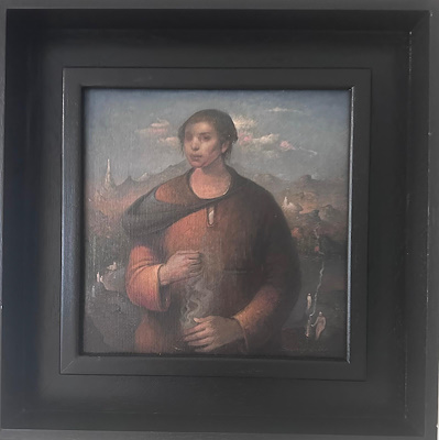 Sertap Yeğin imzalı tablo — Yağlı Boya, 26×26 cm, 30.000 TL müzayede satışı