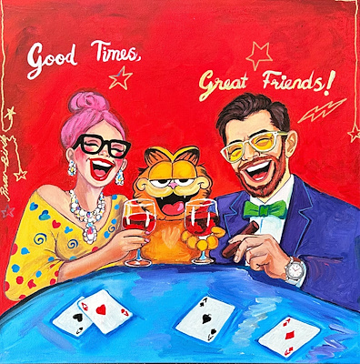 Pınar Birik imzalı tablo — Akrilik Boya, 50×50 cm, 5.000 TL müzayede satışı
