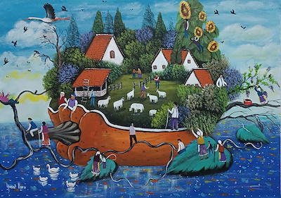 Yaşar Kuru imzalı tablo — Akrilik Boya, 50×70 cm, 4.500 TL müzayede satışı
