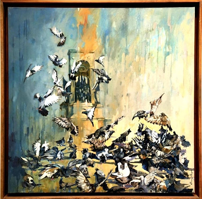 Osman Akça imzalı tablo — Yağlı Boya, 80×80 cm, 97.500 TL müzayede satışı