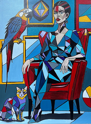 Kübra Örçün imzalı tablo — Akrilik Boya, 80×60 cm, 3.750 TL müzayede satışı