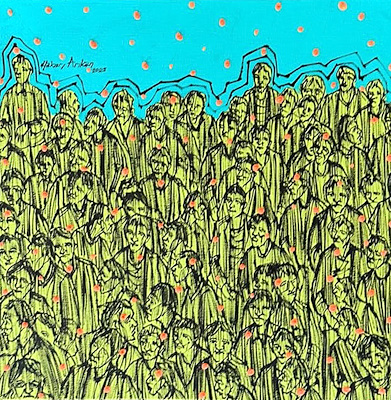 Hakan Arıkan imzalı tablo — Akrilik Boya, 30×30 cm, 7.000 TL müzayede satışı