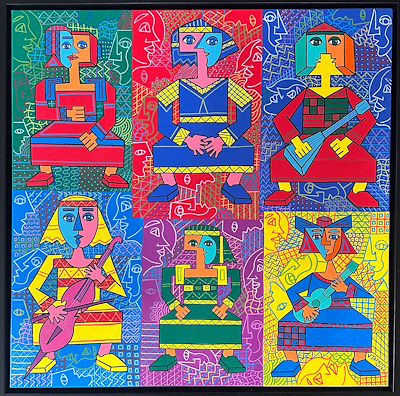 Veysi Tapancı imzalı tablo — Yağlı Boya, 70×70 cm, 17.000 TL müzayede satışı