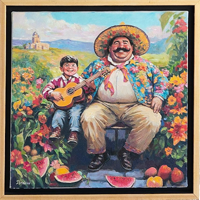 İbrahim Mamadov imzalı tablo — Yağlı Boya, 40×40 cm, 11.000 TL müzayede satışı