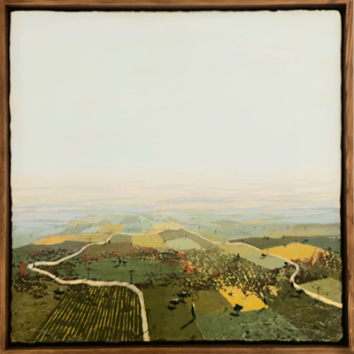 Berna İnan imzalı tablo — Akrilik Boya, 60×60 cm, 50.000 TL müzayede satışı