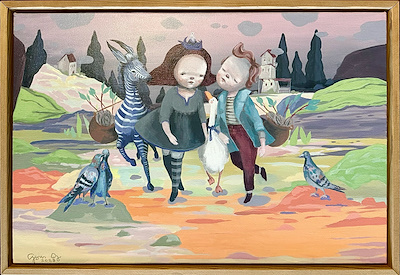 Aysun Öz imzalı tablo — Yağlı Boya, 40×60 cm, 20.000 TL müzayede satışı