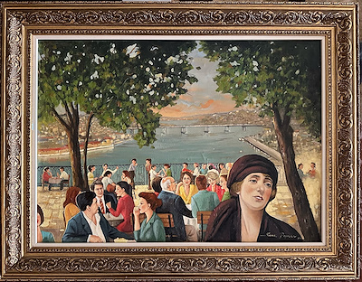 Sema Peyman imzalı tablo — Yağlı Boya, 50×70 cm, 28.000 TL müzayede satışı