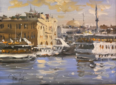 Orhan Gürel imzalı tablo — Yağlı Boya, 40×50 cm, 8.500 TL müzayede satışı