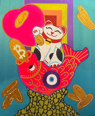 Timur Canpolat imzalı tablo — Akrilik Boya, 60×60 cm, 10.000 TL müzayede satışı