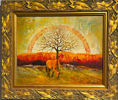 Hüseyin Bozoğlan imzalı tablo — Yağlı Boya, 27×34 cm, 4.500 TL müzayede satışı