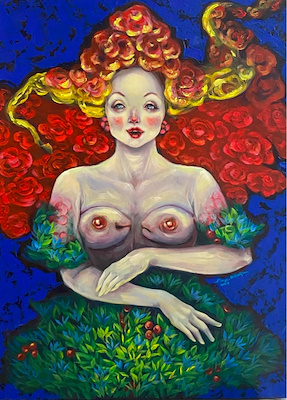 Simge Kalfaoğlu imzalı tablo — Akrilik Boya, 80×60 cm, 60.000 TL müzayede satışı