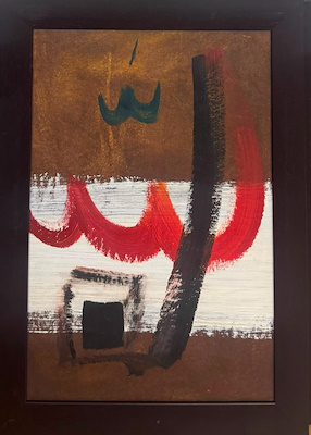 Fiko imzalı tablo — Yağlı Boya, 50×35 cm, 5.000 TL müzayede satışı