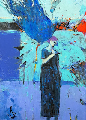 Orhan Zafer imzalı tablo — Akrilik Boya, 35×25 cm, 6.000 TL müzayede satışı