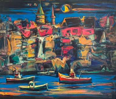 Ebulfez Ferecoğlu imzalı tablo — Yağlı Boya, 100×120 cm, 120.000 TL müzayede satışı