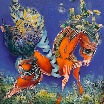 Dilşan Balkancı imzalı tablo — Yağlı Boya, 50×50 cm, 10.000 TL müzayede satışı