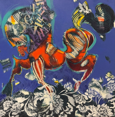 Dilşan Balkancı imzalı tablo — Yağlı Boya, 50×50 cm, 10.000 TL müzayede satışı