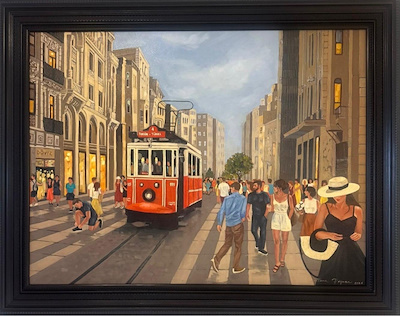 Sema Peyman imzalı tablo — Yağlı Boya, 60×80 cm, 43.000 TL müzayede satışı