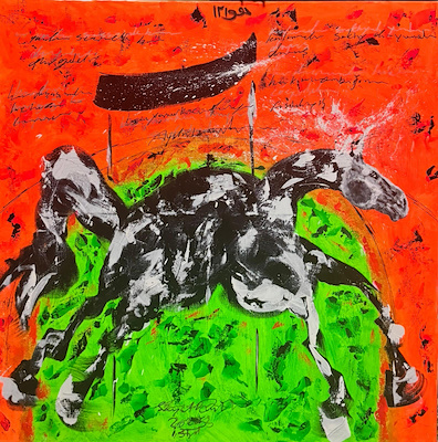 Seyed Davoud imzalı tablo — Yağlı Boya, 100×100 cm, 10.500 TL müzayede satışı