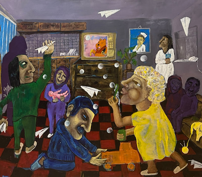 Ümit Yiğit imzalı tablo — Yağlı Boya, 110×130 cm, 32.000 TL müzayede satışı