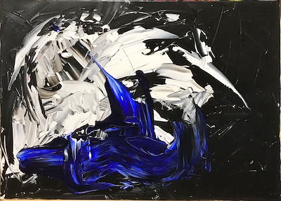 Tuba Özkan imzalı tablo — 50×70 cm, 1.000 TL müzayede satışı