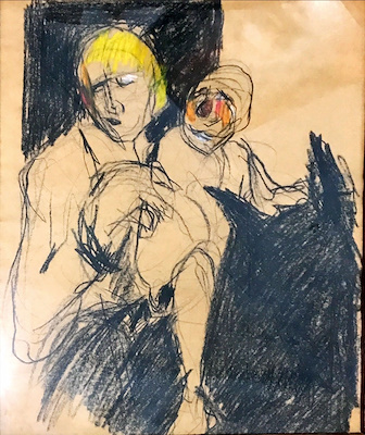 Nilhan Saygon imzalı tablo — Karışık Teknik, 55×50 cm, 10.000 TL müzayede satışı