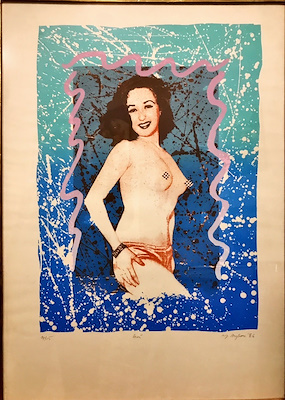 Yılmaz Aysan imzalı tablo — Serigrafi, 70×50 cm, 5.000 TL müzayede satışı