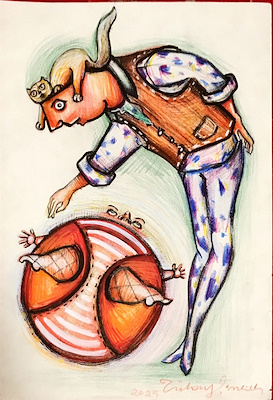 Tülay Şimşek imzalı tablo — Karışık Teknik, 30×21 cm, 1.000 TL müzayede satışı